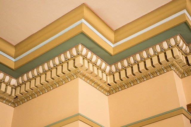 Decorative Moldingの例、天井